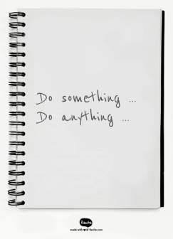 do something